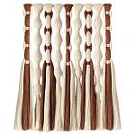 Дизайнерский Декор на стену с кисточками из хлопковых нитей wall panel Thread brushes варинант исполнения - 4 | Loft Concept в Волгограде