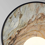 Бра круглое с каменным диском в металлической раме Sandstone Painting варинант исполнения - 2 | Loft Concept в Волгограде