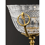 Чаша из рельефного стекла прозрачного цвета на бронзовой подставке Eden Garden варинант исполнения - 5 | Loft Concept в Волгограде