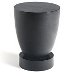 Приставной столик из массива манго Tom-tom Black варинант исполнения - 1 | Loft Concept в Волгограде