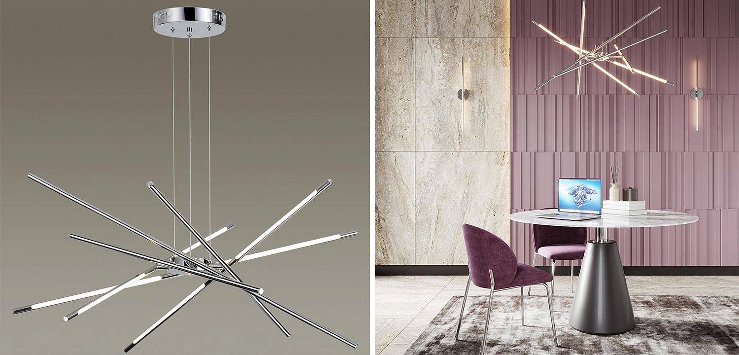 Люстра Trumpet Tube Chrome Chandelier Люстра Trumpet Tube Chrome Chandelier - Loft-Concept в Волгограде