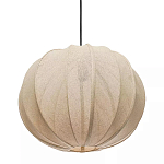 Подвесной светильник с бежевым тканевым абажуром Modern Textured Table Lamp варинант исполнения - 2 | Loft Concept в Волгограде