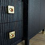 Большой шкаф с витриной Elsa Dreams Black варинант исполнения - 6 | Loft Concept в Волгограде