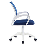 Офисное кресло с основанием из белого пластика Desk chairs Blue варинант исполнения - 3 | Loft Concept в Волгограде