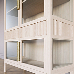 Витрина Primo со стеклянными фасадами и 2 ящиками Светлый дуб варинант исполнения - 5 | Loft Concept в Волгограде