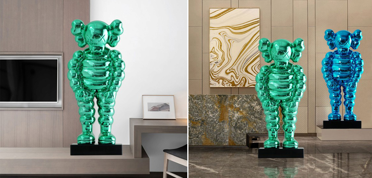 Статуэтка KAWS Bowed Down Green on stand Статуэтка KAWS Bowed Down Green on stand - Loft-Concept в Волгограде
