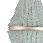 Люстра с каскадом из стеклянных декоративных элементов Shining Sea Glass варинант исполнения - 1 | Loft Concept в Волгограде