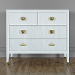 Бельевой Комод с 4 ящиками Elsa Dreams White варинант исполнения - 5 | Loft Concept в Волгограде