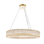 Люстра подвесная круглая из прозрачного хрусталя с золотым корпусом Selfsufficient варинант исполнения - 6 | Loft Concept в Волгограде