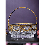 Корзиночка из прозрачного стекла с бронзовой ручкой Eden Garden варинант исполнения - 4 | Loft Concept в Волгограде