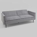 Диван современный вельветовый прямой Worcester Серый варинант исполнения - 4 | Loft Concept в Волгограде