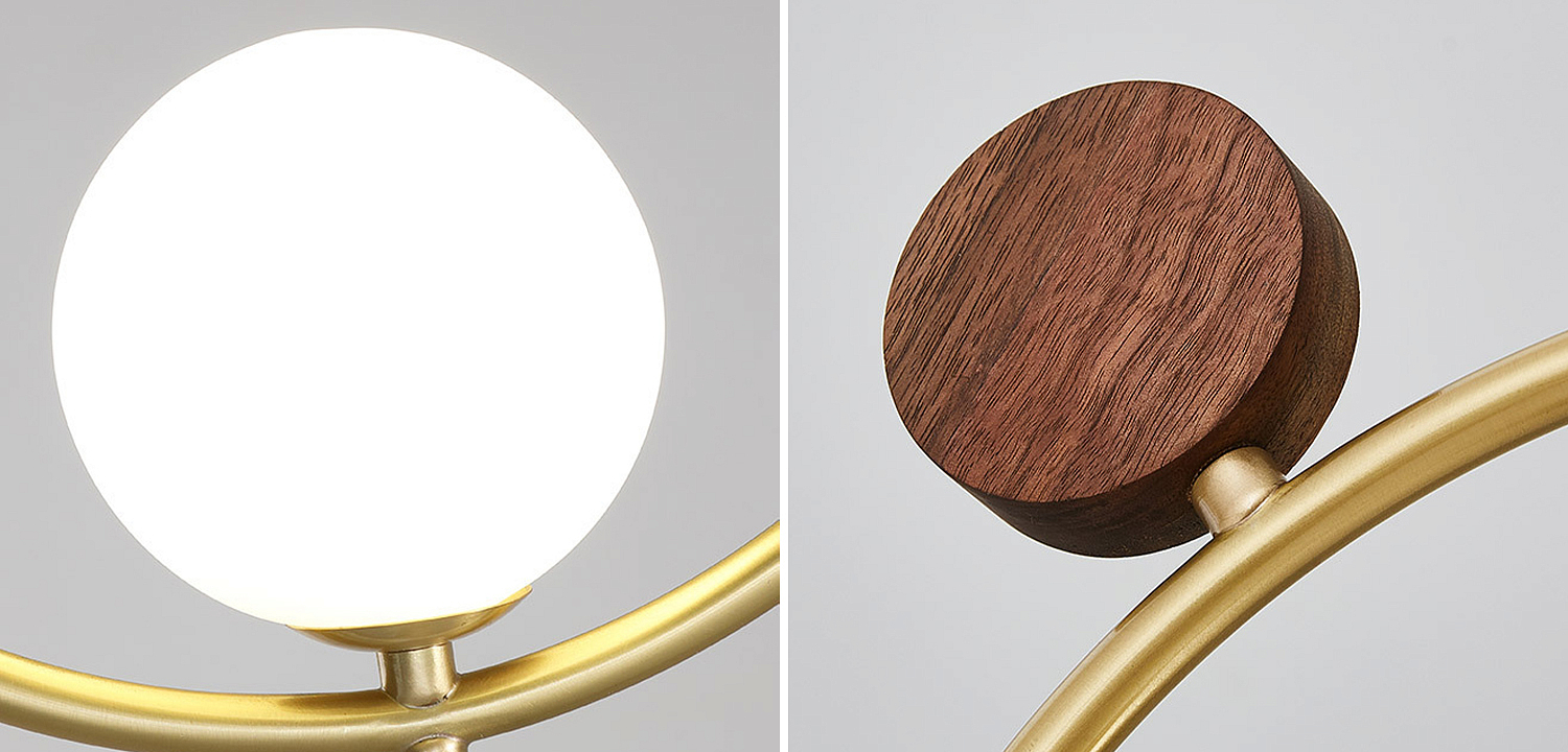 Потолочный светильник Metal Wood Ring Leaf Потолочный светильник Metal Wood Ring Leaf - Loft-Concept в Волгограде