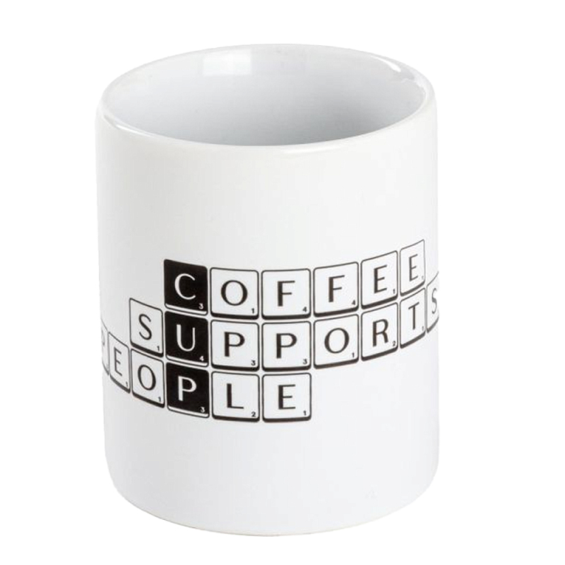 Кружка Seletti Tiles and Tales Cup Белый Черный в Волгограде | Loft Concept 