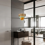 Люстра конусовидная с каскадом из разноцветных круглых подвесов Key Lustar варинант исполнения - 4 | Loft Concept в Волгограде