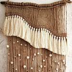 Дизайнерское Панно Дюна Макраме из нитей и бусин Wall Panel Dune варинант исполнения - 1 | Loft Concept в Волгограде