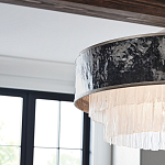 Люстра круглая с подвесками из текстурированного стекла молочного цвета Hinkley варинант исполнения - 7 | Loft Concept в Волгограде