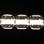 Люстра линейная с 6-ю прозрачными стеклянными плафонами округлой формы HANDLE GRAPE варинант исполнения - 5 | Loft Concept в Волгограде