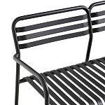 Скамья из алюминия Mack Metal Bench Black варинант исполнения - 4 | Loft Concept в Волгограде