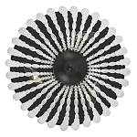 Потолочный светильник круглый с стеклянными бусинами Uniformity варинант исполнения - 1 | Loft Concept в Волгограде