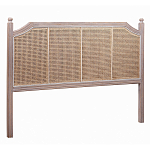 Изголовье кровати коричневое с обивкой из ротанга Olivia Headboard варинант исполнения - 1 | Loft Concept в Волгограде