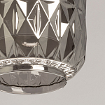 Люстра с тремя плафонами из серого граненого стекла Smoked Prism варинант исполнения - 7 | Loft Concept в Волгограде