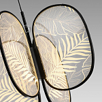 Люстра с гравировкой на акриловых плафонах Gravyura Black D 50 см варинант исполнения - 3 | Loft Concept в Волгограде