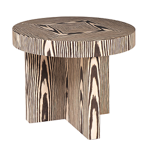 Столик журнальный круглый с полосатым узором Zebroids