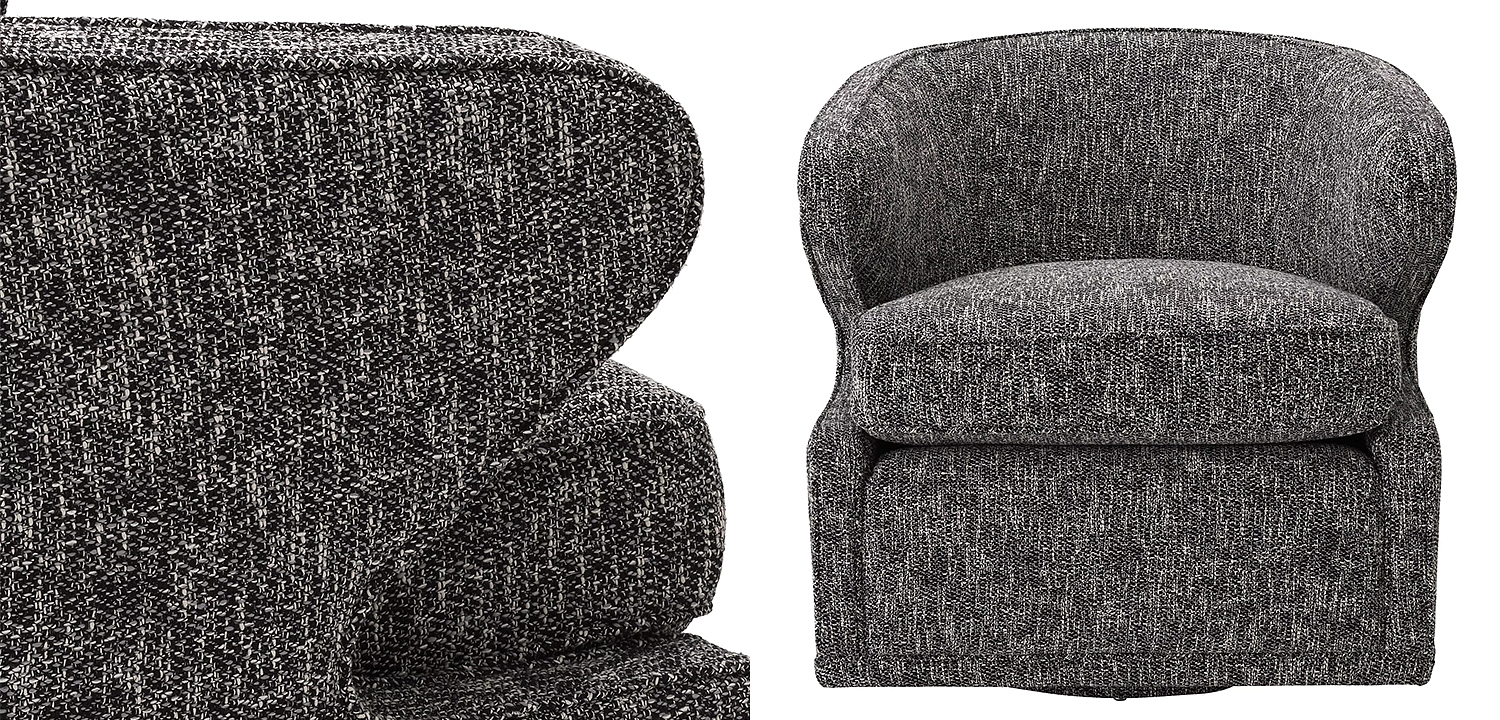 Кресло Eichholtz Swivel Chair Dorset Cambon Black Кресло Eichholtz Swivel Chair Dorset Cambon Black - Loft-Concept в Волгограде