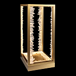 Настольная лампа прямоугольная с декоративными элементами в виде кристаллов Smooth Shine варинант исполнения - 1 | Loft Concept в Волгограде