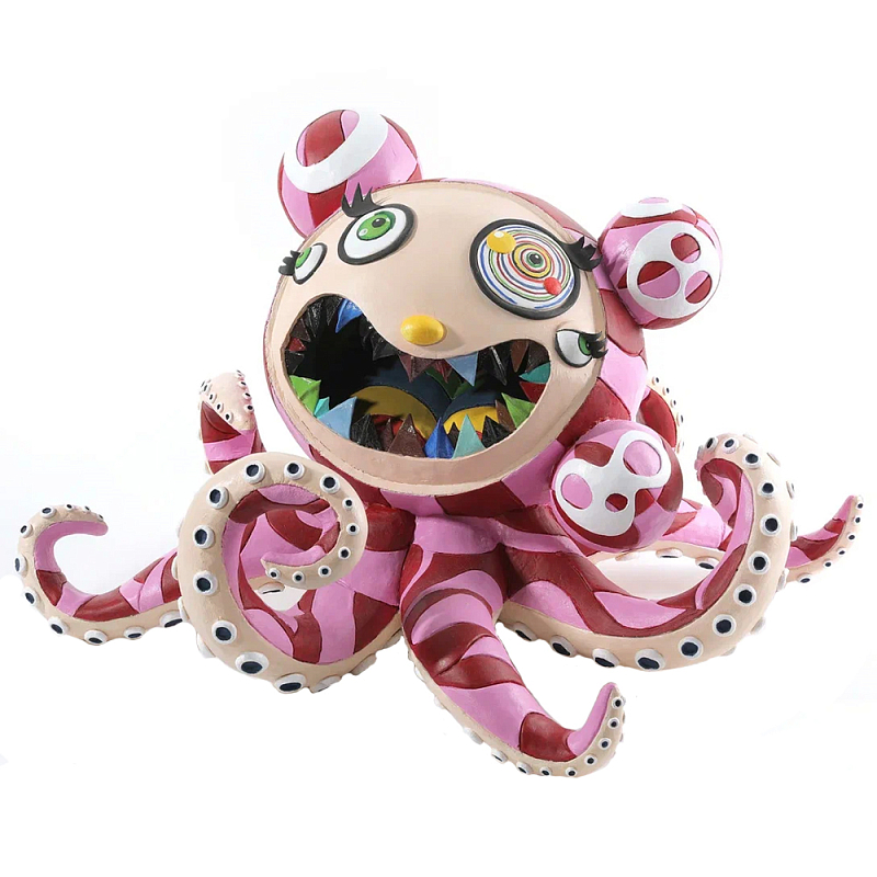 Статуэтка в виде осьминога Takashi Murakami Розовый Мульти в Волгограде | Loft Concept 