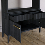 Стеллаж Primo с ящиками Черный дуб  варинант исполнения - 6 | Loft Concept в Волгограде