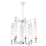 Люстра с 8-ю прозрачными цилиндрическими плафонами Jeanette варинант исполнения - 5 | Loft Concept в Волгограде