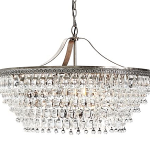 Люстра Clarissa Glass Drop Petite Round Chandelier