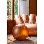 Дизайнерское кожаное кресло в форме руки Poltronova Joe Gold  Armchair варинант исполнения - 5 | Loft Concept в Волгограде