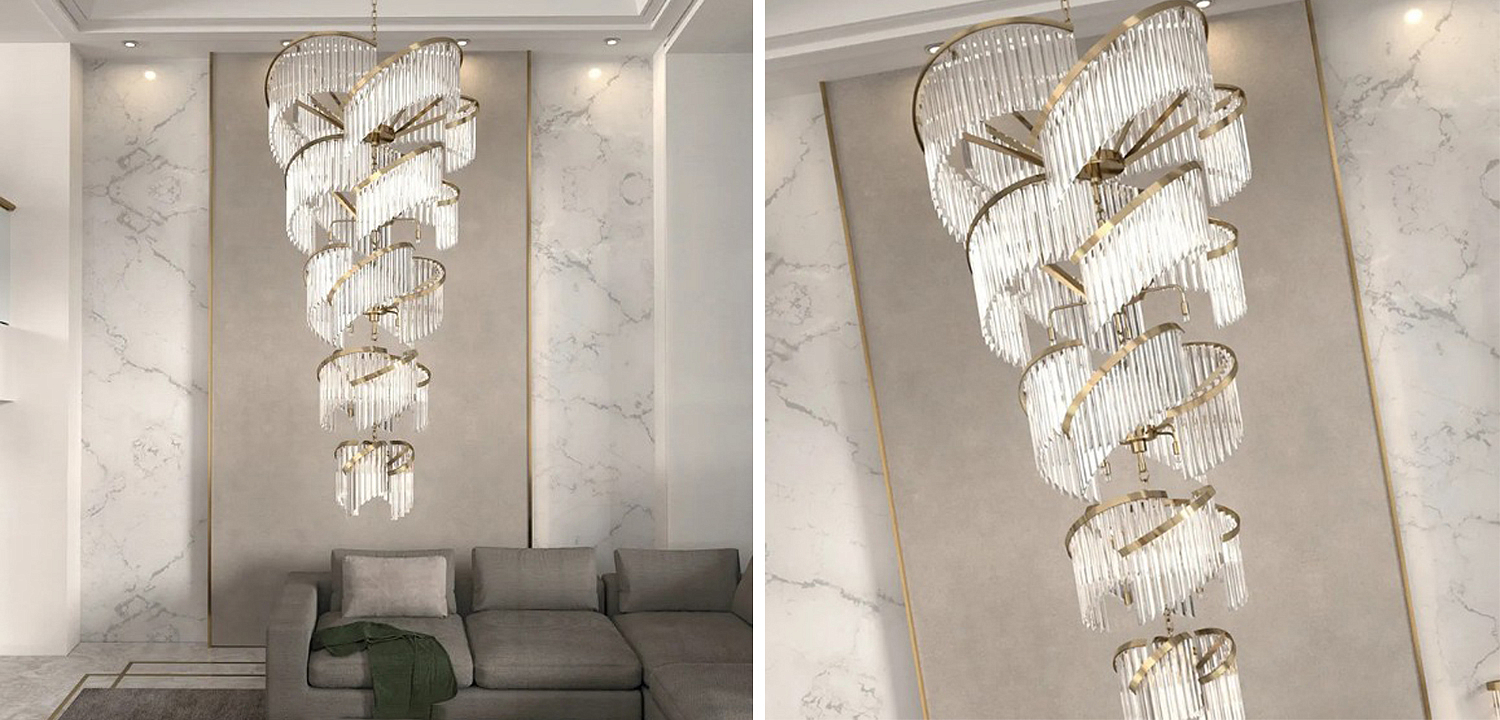 Большая Многоярусная Люстра для Высокого потолка Odeon Large Tiered Chandelier Большая Многоярусная Люстра для Высокого потолка Odeon Large Tiered Chandelier - Loft-Concept в Волгограде