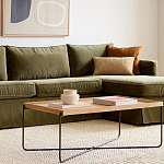 Журнальный стол с прямоугольной деревянной столешницей Urban Style Space варинант исполнения - 4 | Loft Concept в Волгограде