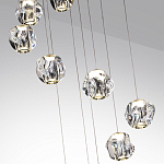 Люстра каскадня с 12-ю прозрачными шарообразными плафонами Bubbles Bocci варинант исполнения - 6 | Loft Concept в Волгограде