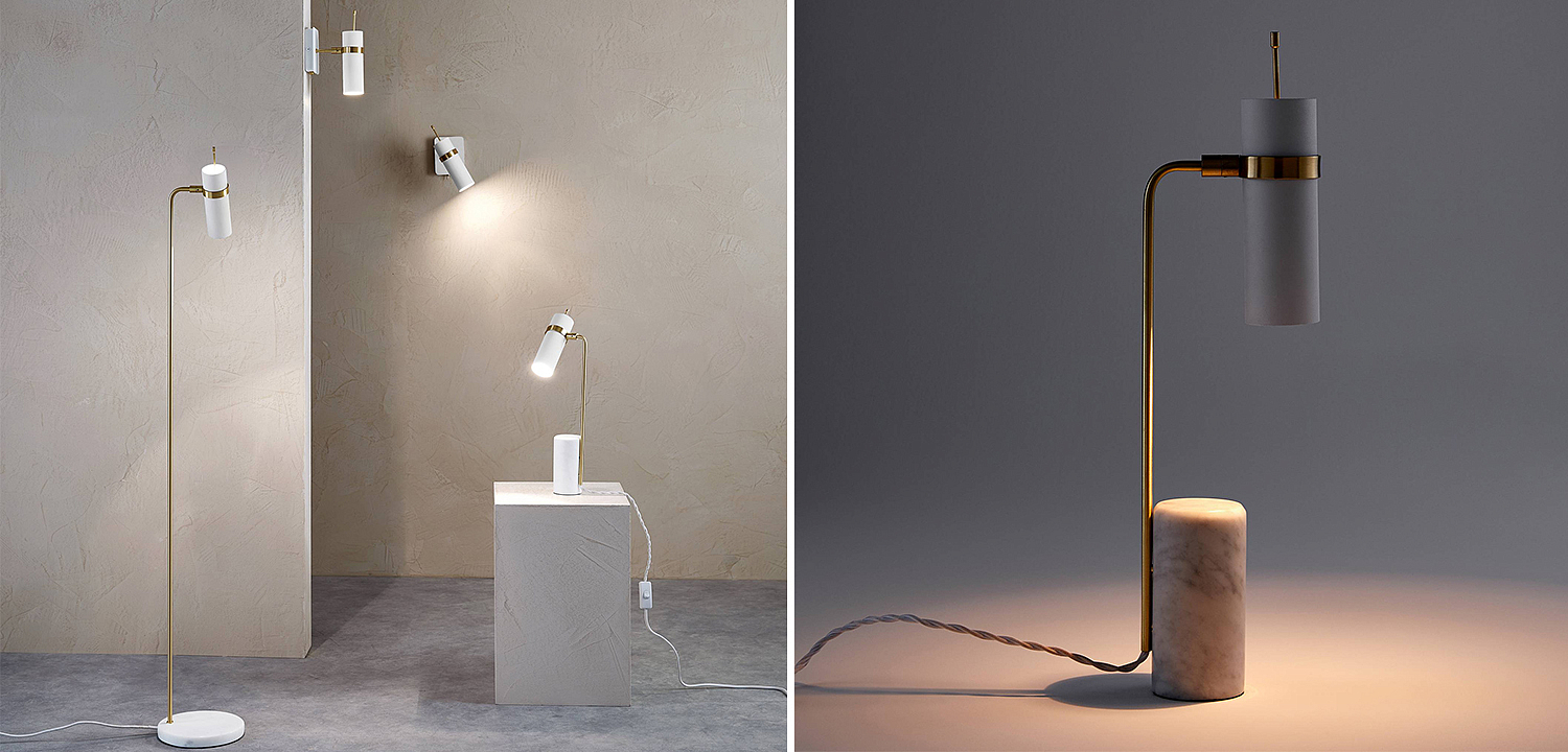 Настольная лампа Detlef Table lamp white marble Настольная лампа Detlef Table lamp white marble - Loft-Concept в Волгограде