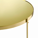 Кофейный столик овальный золотой Modern Mirror Gold Table варинант исполнения - 3 | Loft Concept в Волгограде