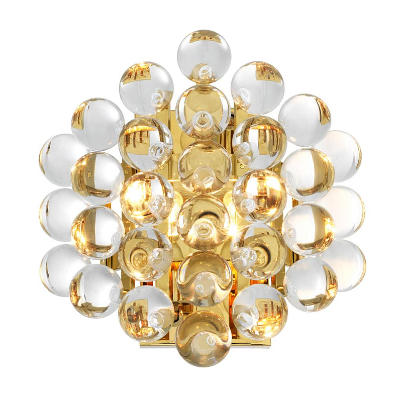Бра Wall Lamp Mylo Gold Глянцевое золото Прозрачный (Transparent) Бра Wall Lamp Mylo Gold Глянцевое золото Прозрачный (Transparent) в Волгограде | Loft Concept