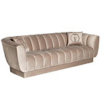 Диван трехместный велюровый серый Island of Comfort варинант исполнения - 1 | Loft Concept в Волгограде