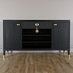 Комод-буфет Elsa Dreams Black с открытыми полками   варинант исполнения - 6 | Loft Concept в Волгограде