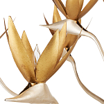 Люстра с плафонами в виде цветов Golden Bird of Paradise варинант исполнения - 1 | Loft Concept в Волгограде