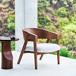 Приставной столик из массива дерева Walnut варинант исполнения - 10 | Loft Concept в Волгограде