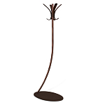 Вешалка коричневая с 4-мя крючками из пластика Curves Hangers варинант исполнения - 1 | Loft Concept в Волгограде