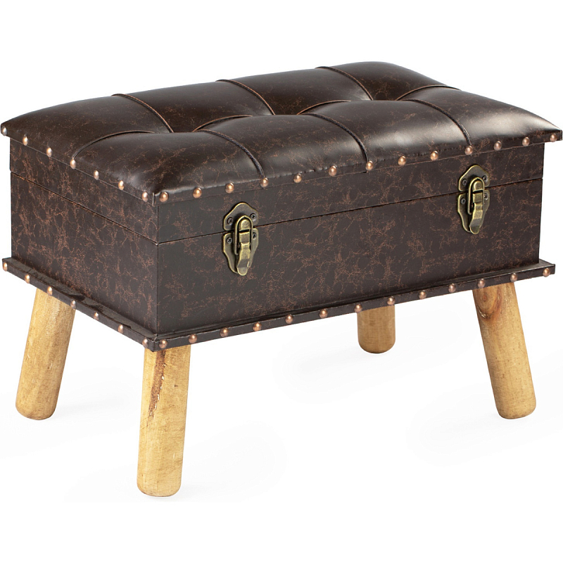 Пуф Leather Chest Коричневый Пуф Leather Chest Коричневый в Волгограде | Loft Concept