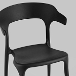 Черный стул из прочного PP-пластика JORIS варинант исполнения - 6 | Loft Concept в Волгограде