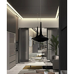 Подвесной вязаный черный светильник «Лампа Марракеша» варинант исполнения - 4 | Loft Concept в Волгограде