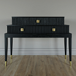 Премиальная Консоль с тремя ящиками Elsa Dreams Black варинант исполнения - 3 | Loft Concept в Волгограде