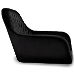 Барный стул вращающийся со спинкой и подлокотниками Douglas Rhombus Черный Велюр варинант исполнения - 2 | Loft Concept в Волгограде